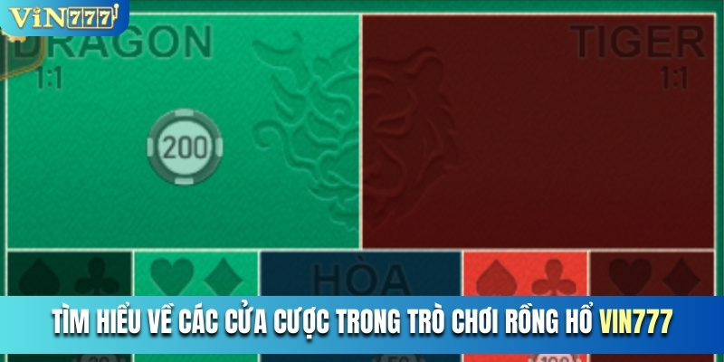 Tìm hiểu về các cửa cược trong trò chơi Rồng Hổ Vin777